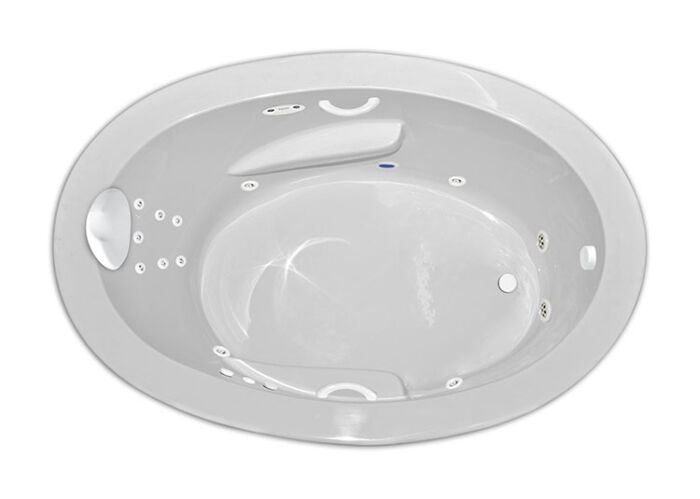 Zen Oval 6042 Platinum Series with Hydro Massage - Size: 60" x 42" x 24" - Jets: 15 Water Jets - Image 2