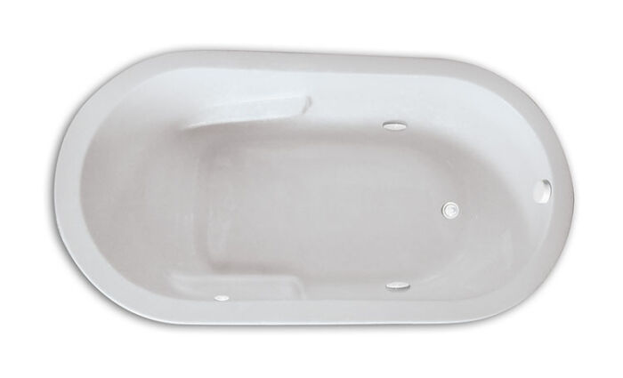 Zen Oval 7236  Soothing Soak Series - Size: 72" x 36" x 23" - Jets: 2 Recirculation Ports - Image 2