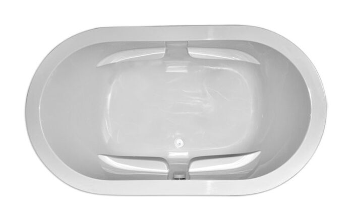 Zen Oval 7236SD Soaker Tub Only - Size: 72" x 36" x 23" - Jets: EZ Clean™ Cast Acrylic - Image 2
